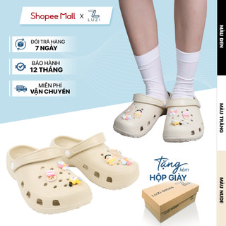   Tặng charm  Dép sục nam nữ kiểu basic nhẹ êm chân chống trơn trượt M201 