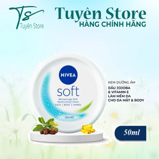  Kem dưỡng làm mềm da NIVEA Soft Crème Hủ 50ml 200ml 