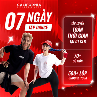 07 ngày tập Nhảy, Đạp xe, Cardio giảm cân không giới hạn thời gian tại California Fitness & Yoga