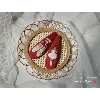 Kẹp tóc thêu tay giáng sinh cutie (handmade)