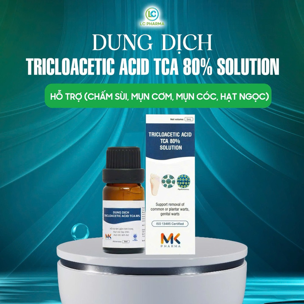 Dung dịch chấm sùi mào gà TCA DABAVI, Hỗ trợ các vấn đề hạt ngọc, sùi mào gà, mụn cóc, gai SD...10ml