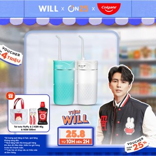   Will 365 x Colgate  Máy tăm nước Colgate nhỏ gọn chống thấm nước pin sạc 