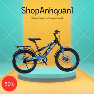 Xe đạp địa hình thể thao Xaming Nam giảm sóc trước cho bé 7-15 tuổi Size 20-22-24inh đầy đủ gác ba ga