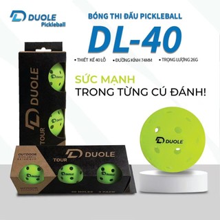 Bộ Bóng Pickleball SeaChoice Performance Pickleball độ bền cao chuẩn tiêu (USAPA) 40 lỗ với đường kính 74mm Chất liệu PE