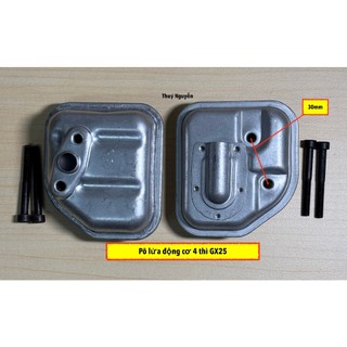 Pô lửa (xả), bô lửa máy phát cỏ /cắt cỏ động cơ 4 thì /2thì