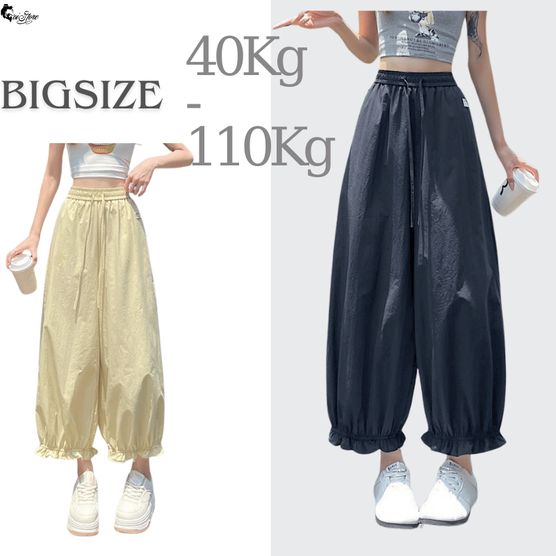[DEAL MỞ BÁN] Quần Bom Thụng BIGSIZE Nữ Cạp Chun Có Dây Rút  - Mã 4