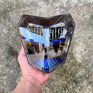  Đèn Pha Led Zinpat 2 tầng xe điện xmen titan và đen khói 