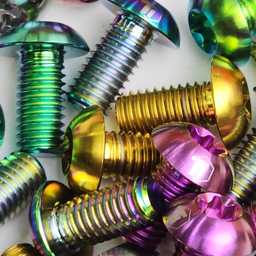 1 con Ốc dĩa thắng hiệu Ti-parts,Titanium Disc Brake Rotor Bolt M5 T25 Ebike Shimano&Sram Magura Bir