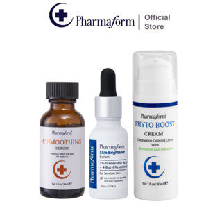   COMBO  Pharmaform Tranexamic acid 20ml  + C-Smoothing serum 30ml  + Phyto Boost Cream 30ml  sáng da chống oxi hóa 