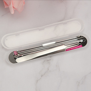 Bộ cây nặn mụn 4 cây 8 đầu thép không ghỉ đa năng tiện lợi nhỏ gọn
