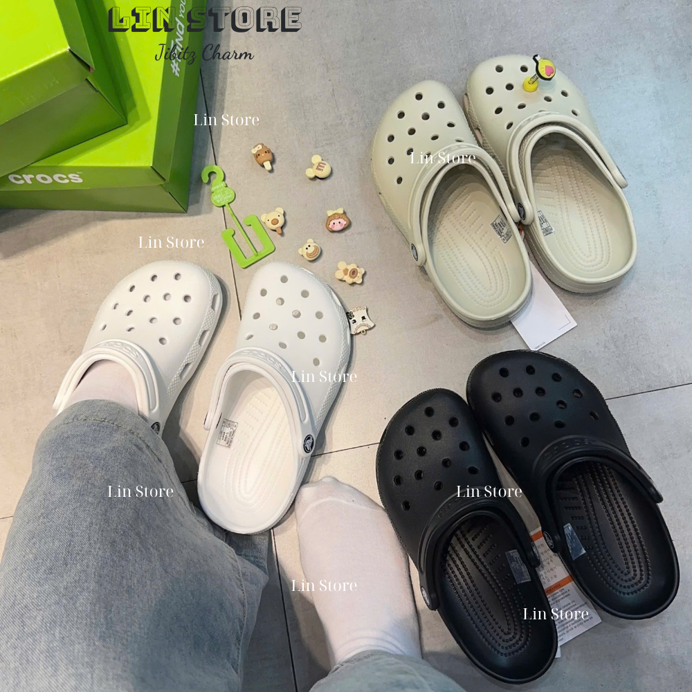 Dép sục c.ro.ss classic unisex nam nữ, Sục c.ro.s basic đa màu dễ phối đồ, hỗ trợ đổi trả - Lin Store
