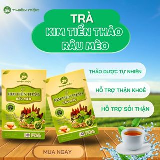 Trà Bổ Thận Kim Tiền Thảo Râu Mèo Thiên Mộc Hỗ Trợ Giải Độc, Thanh Nhiệt - 30 Túi Lọc Tiện Lợi