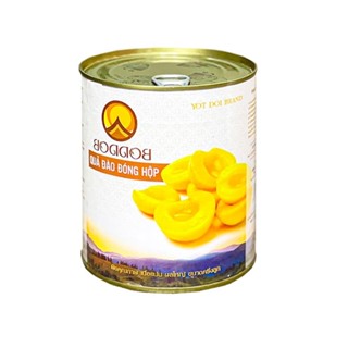 Đào ngâm nước đường Boddob (lon 820g)