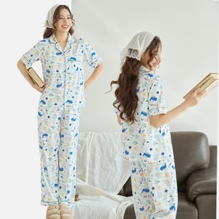 VIBES Đồ bộ Pijama dài Lụa mango cao cấp Alize x Seava x Rose Long Py Set