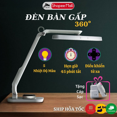 Đèn học để bàn SIIPANIC DH2 cao cấp chống cận 5 chế độ sáng, điều khiển từ xa sang trọng