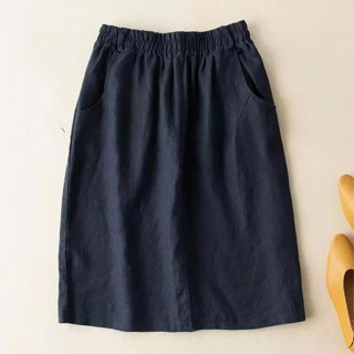  Chân váy ngắn form suông - Chất vải Linen bột mềm mát - Dáng chữ A trẻ trung - CV05 