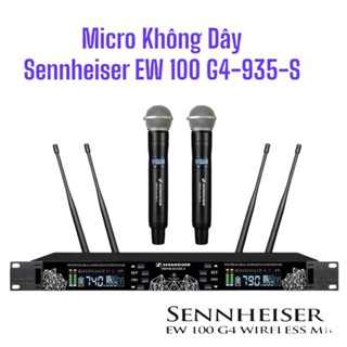 Micro Không Dây Sennheiser EW 100 G4-935-S Độ Nhạy Cao, Hát Nhẹ Chống Hú, Bắt Giọng Tốt, Nhạy Âm Thanh Cao