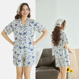 VIBES Pijama ngắn mặc nhà chất đũi mát nhẹ nhiều họa tiết Flippie Py Set