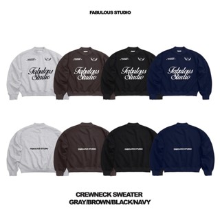 ÁO SWEATER Fabulous Thêu chữ FORM BOXY vải mịn mát không đổ lông - 040