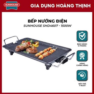 Bếp nướng điện không khói SUNHOUSE 4607 Hàng chính Hãng,bao Lỗi 1 đổi 1