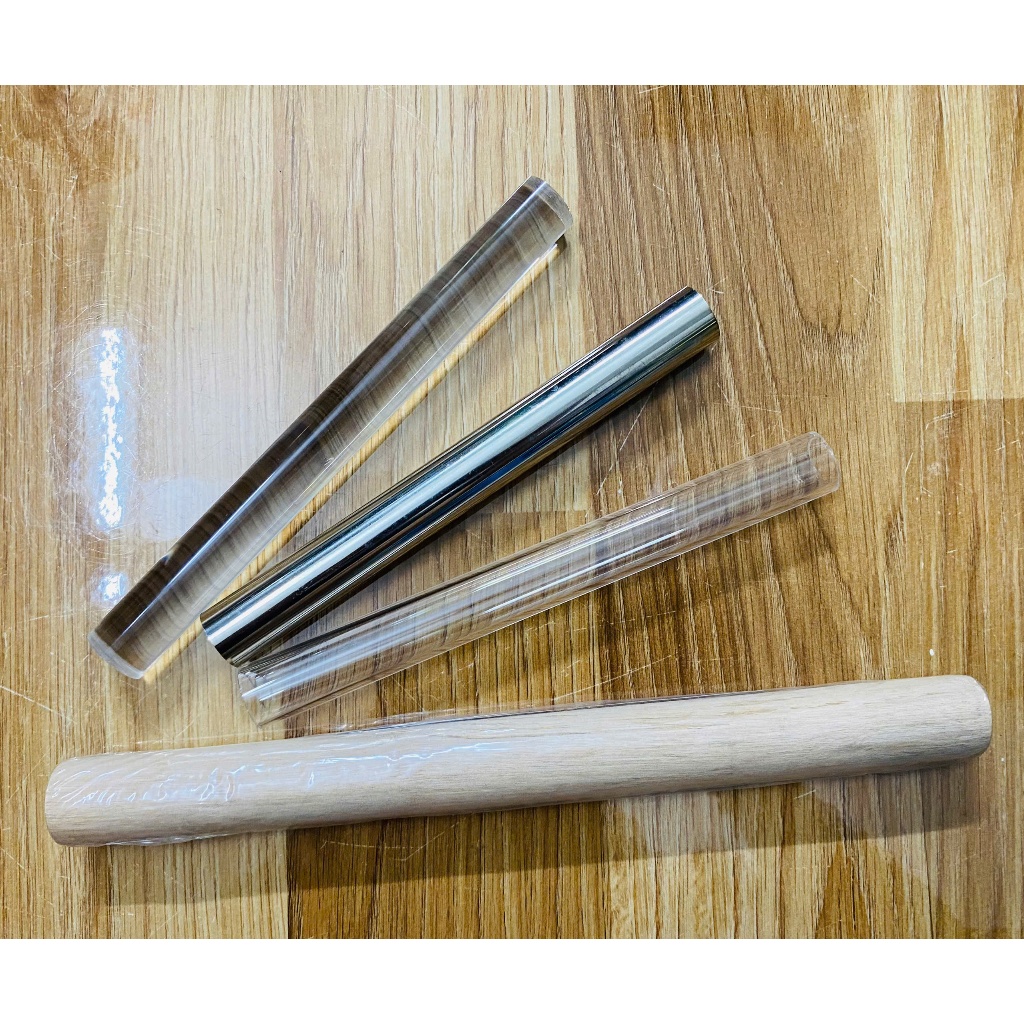 Cây lăn đất sét bằng nhựa,gỗ, kim loại giúp cán mỏng đất sét, làm quần áo,cánh hoa, móc khóa anime DIY