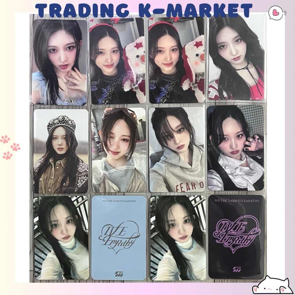 Thẻ ảnh photocard IVE Gaeul official bo góc chính hãng