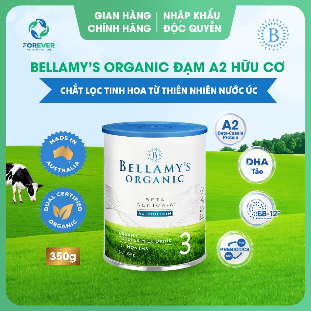 Sữa Hữu Cơ Bellamy's Organic A2 số 3 350g