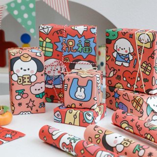  Combo 3 tờ giấy gói quà sinh nhật giấy bọc sách vở dễ thương kích thước lớn 70x50cm 