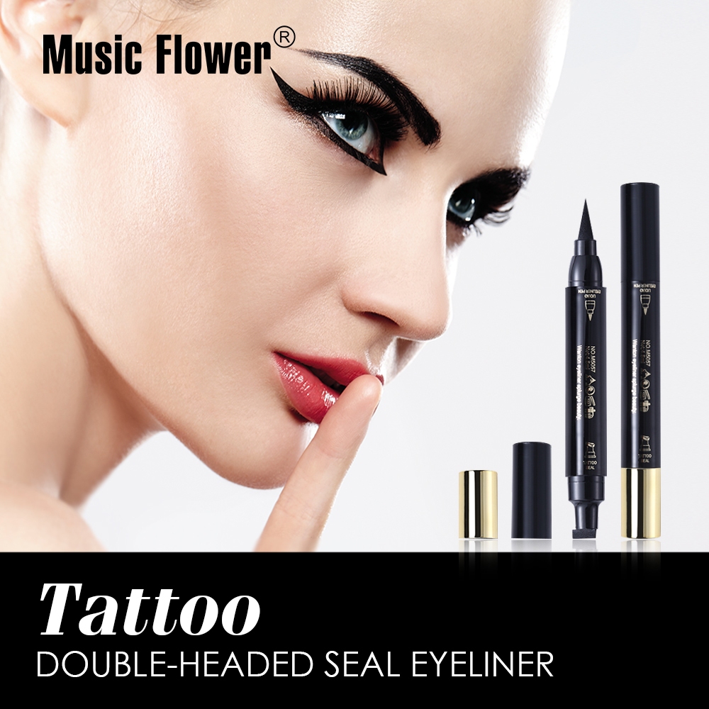 5057 MUSIC FLOWER-Kẻ mắt nước 2 đầu kẻ siêu tiện siêu lì chống nước Music flower