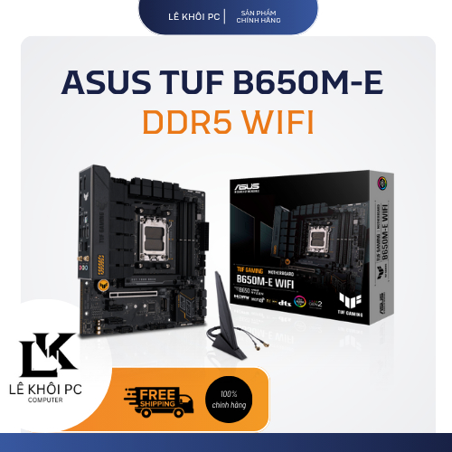 Mainboard ASUS TUF GAMING B650M-E WIFI | Socket AM5 | DDR5 | PCIe 4.0 | WiFi 6 | M-ATX | chính hãng