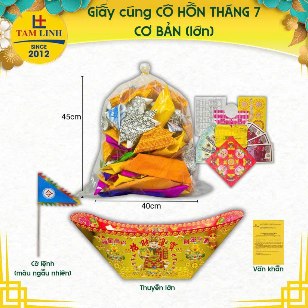 Bịch Giấy Cúng Cô Hồn Tháng 7 âm lịch | Giấy Tiền Vàng Cúng Cô Hồn Tháng 7 Âm Lịch Chuẩn Phong Thủy