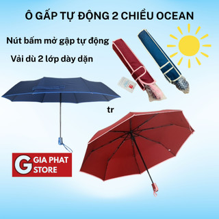 Ô dù cao cấp có nút bấm mở tự động dày dặn 2 lớp vải dù ocean cực bền