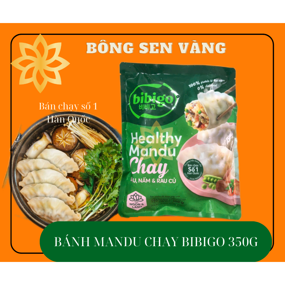 Mandu nhân chay Bibigo gói 350gram
