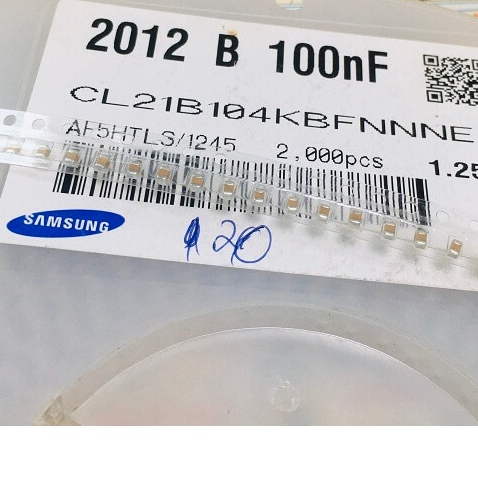[Combo 50 chiếc] Tụ dán 100NF (104 0.1UF)±10% 100V 0805