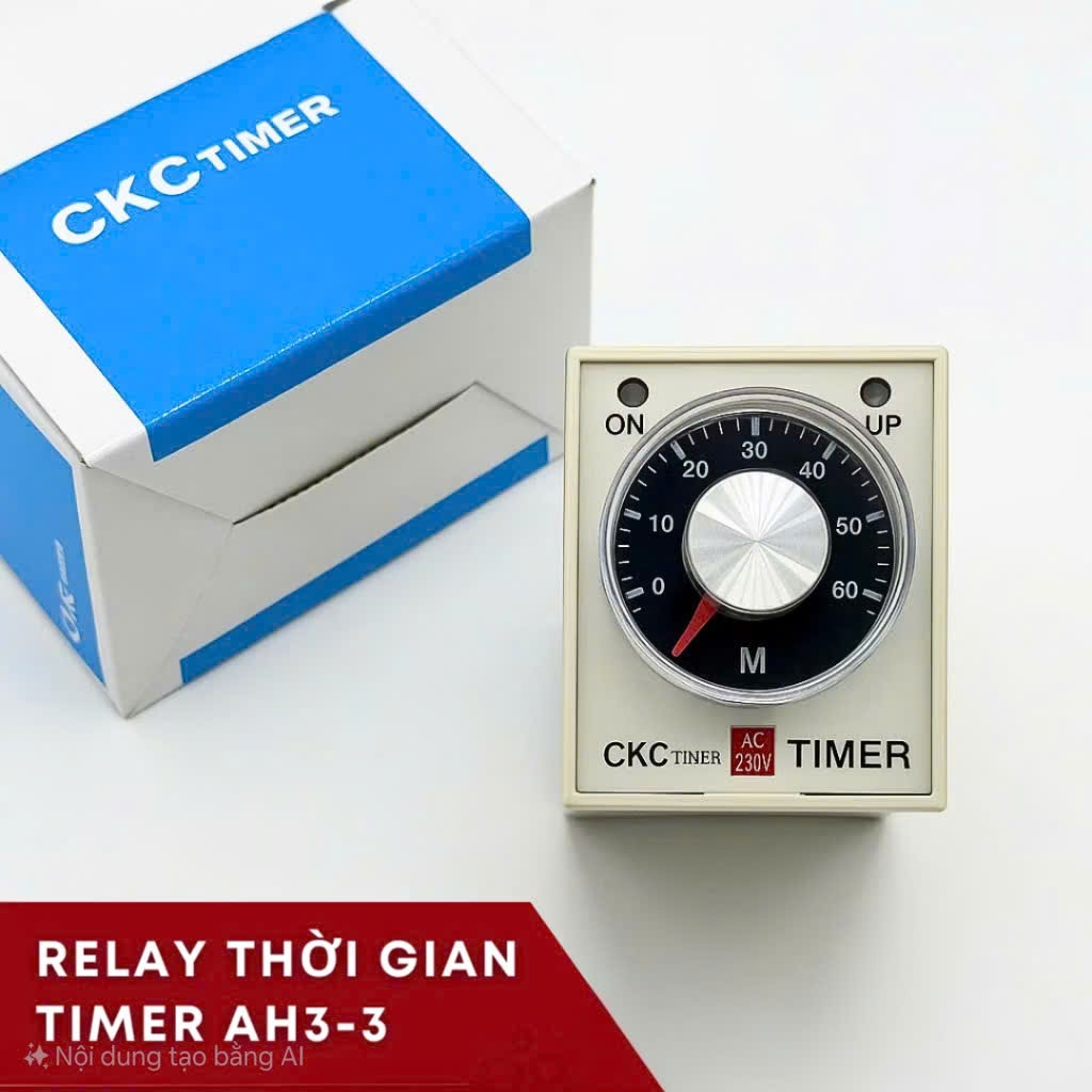 Rơ Le Thời Gian, Timer CKC AH3-3 điện 220V
