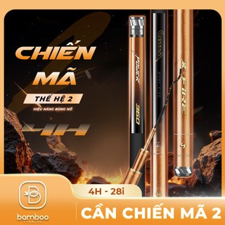  Cần Câu Tay Đơn Đài Tổng Hợp Bamboo Chiến Mã TH2 4H-5H-6H Chất Liệu Carbon Cao Cấp Trọng Lượng Nhẹ 