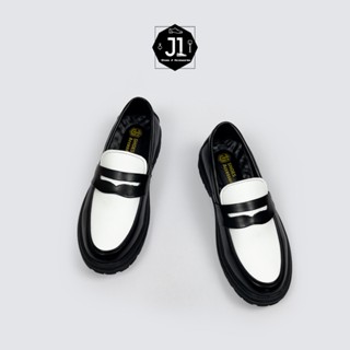 Giày Penny Loafer Da Nguyên Tấm Cao Cấp J1, Giày Lười Nam Đế Tăng Chiều Cao 4.5cm