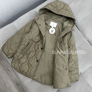 Áo khoác phao bé trai bé gái chần bông siêu nhẹ