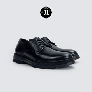 Giày Chunky Derby Da Bò Ý J1,Giày Derby Nam Đế Cao Su Đúc Tăng Chiều Cao 4.5cm