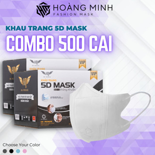 Thùng 540 cái  Khẩu trang 5D Mask 3 lớp HM Pro Mask  kháng khuẩn khẩu trang chống bụi mịn khẩu trang chính hãng công ty