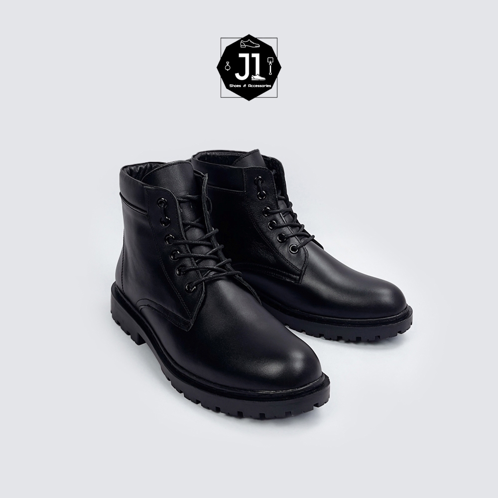 Giày Combat Boots Task Force J1 Da Bò Nappa J1, Boot Nam Đế Cao Su Đúc Nguyên Khối Bảo Hành 12 Tháng