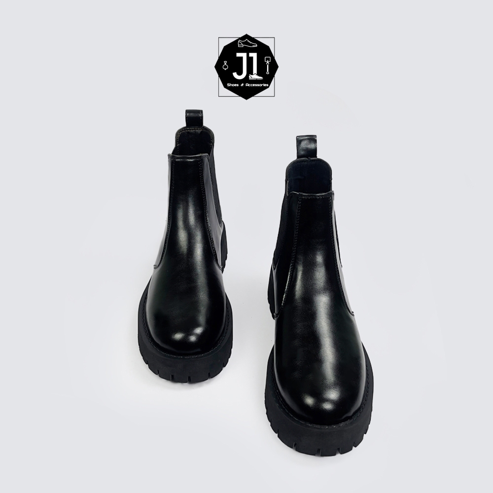 Giày Chelsea Boot Super Chunky Da Nguyên Tấm J1, Chelsea Boots Nam Đế Cao Su Tăng Chiều Cao