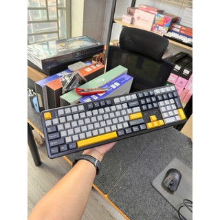 HỎA TỐC] Bàn phím cơ không dây Văn phòng AULA F108 - Black and Gold (Hot-swap | 3-Mode)- Maxpinggear