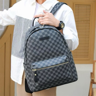 Balo Da Hoạ Tiết Caro Size 40 Có Thể Đựng Sách Tiếng Anh To A4 Át Lát Thích Hợp Cho Học Sinh Sinh Viên (BL407)