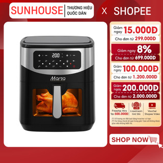 NỒI CHIÊN KHÔNG DẦU 10.5L SUNHOUSE MAMA SHD4093 - Màn hình cảm ứng , Nướng nguyên con gà , BH 2 năm