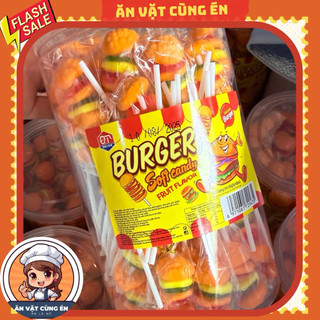  Sỉ hũ 50 xiên kẹo dẻo hamburger ăn vặt siêu ngon cho bé kẹo hamburger 2k xiên dẻo siêu ngon 