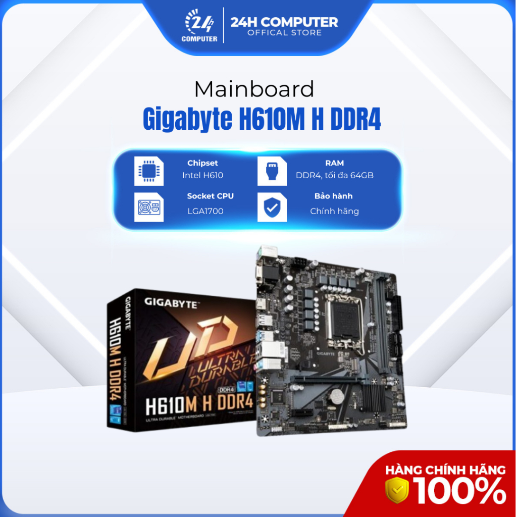 (FULL VAT) - Mainboard Gigabyte H610M-H DDR4