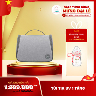  Túi khử trùng UV trẻ em đa năng 1 tầng khử trùng bình sữa máy hút sữa máy tiệt trùng bộ đồ ăn đồ chơi  UVC 