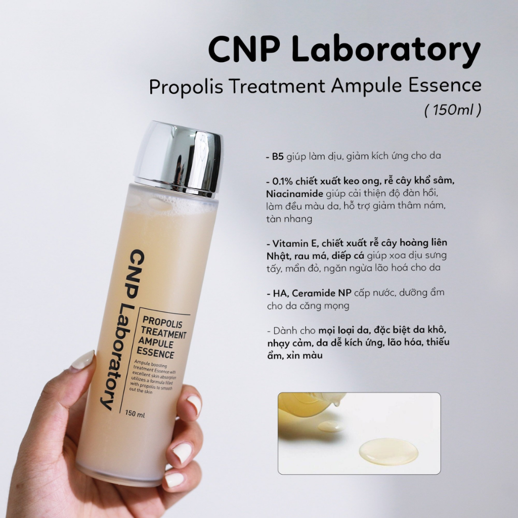 Nước thần keo ong CNP Laboratoty Propolis Treatment Ampule Essence x K Beauty Town