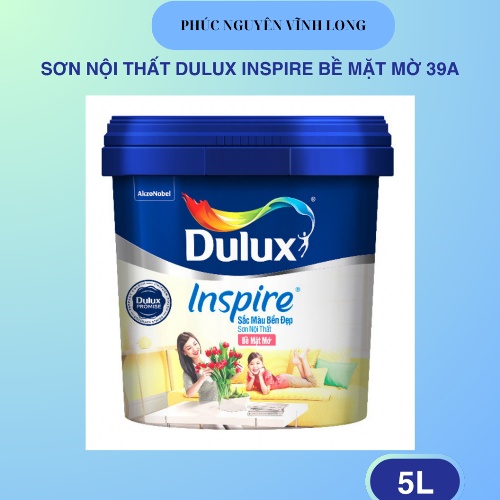 Sơn Nội Thất Dulux Inspire Mờ 39A 5L [Chính Hãng]